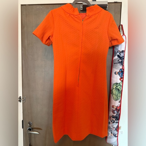 Vintage orange dress - Picture 10 of 14